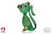 Originálna zo skla fúkaná romantická zelená Mačka má výšku 11cm - Zariadenia pre dom a záhradu