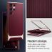 Puzdro Spiegen burgundy na Samsung Galaxy S22 Ultra - nové - undefined