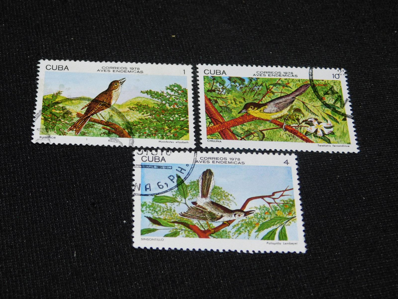 1. Séria - Fauna - Vtáky - Cuba - Tematické známky