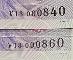 Trojčísla s nulou na konci 840 a 860 V13 1000Kč bez prítlače UNC! - Bankovky