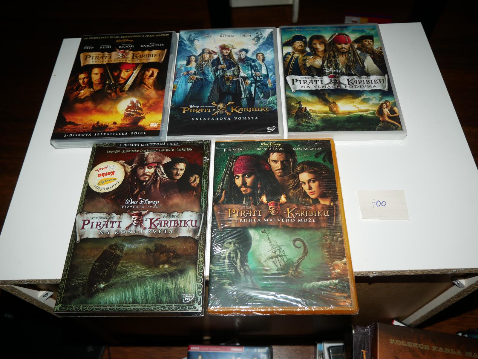 Piráti z Karibiku 5x DVD - Film