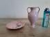 Stará vázička / talířek  po babičce-  růžový porcelán - Starožitnosti a umenie