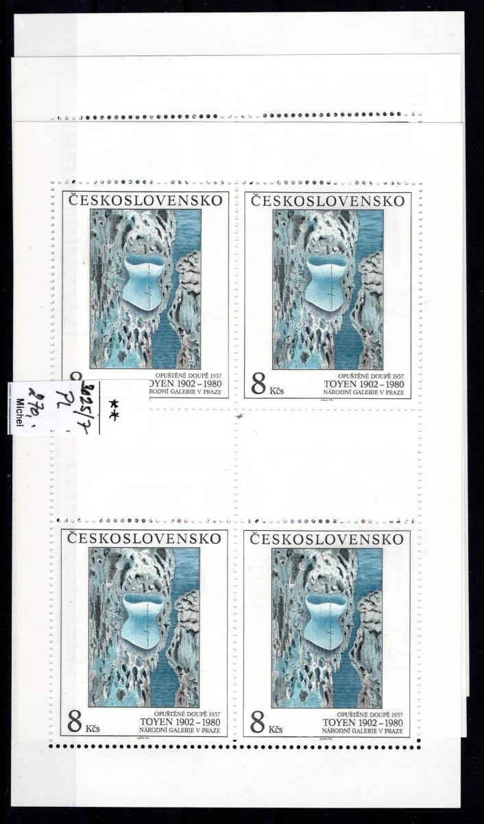 ČSSR II/3025 - 3027 PL (4) ; 3 x séria /19.130390 - Známky Československo+ČR