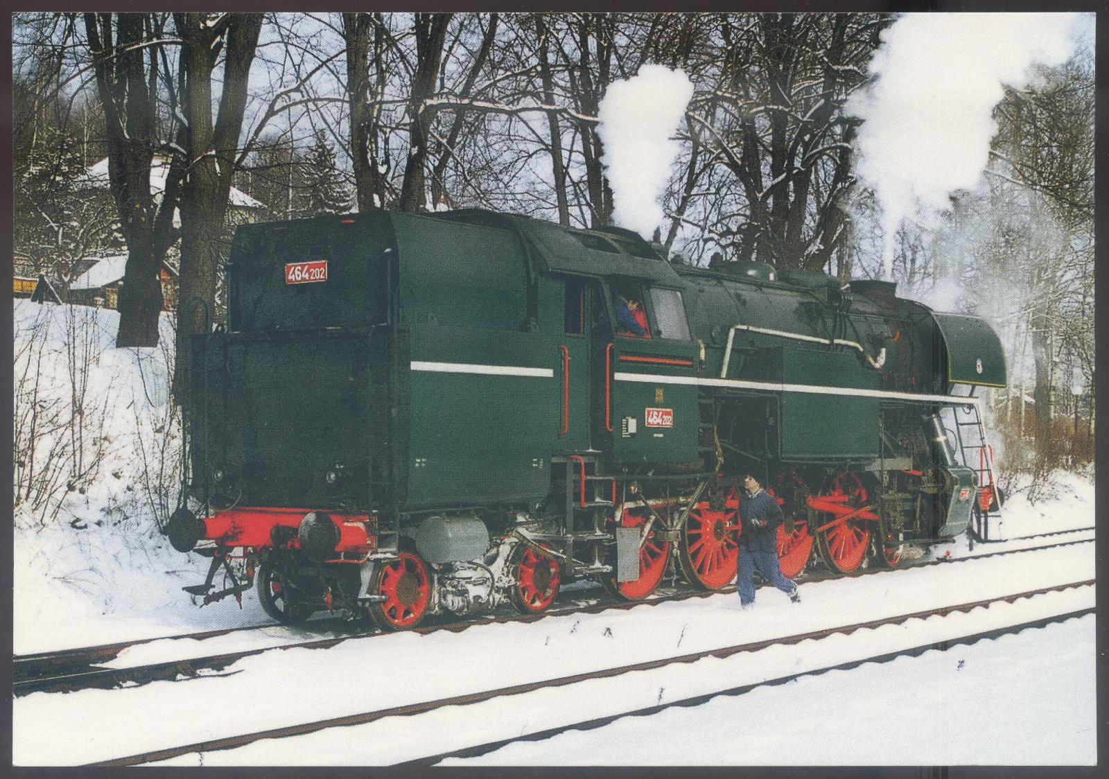 Parná lokomotíva 464.202 Jeseník 2001 - Pohľadnice