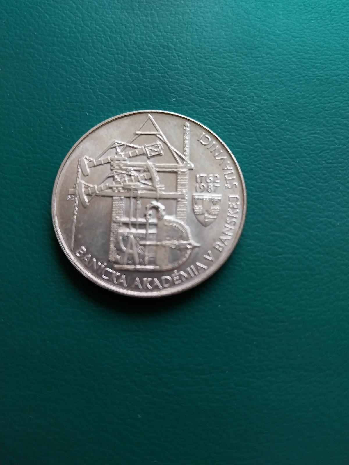 Pamätné mince 100 kčs 1987 Banická akadémia v Banskej Štiavnici - Numizmatika