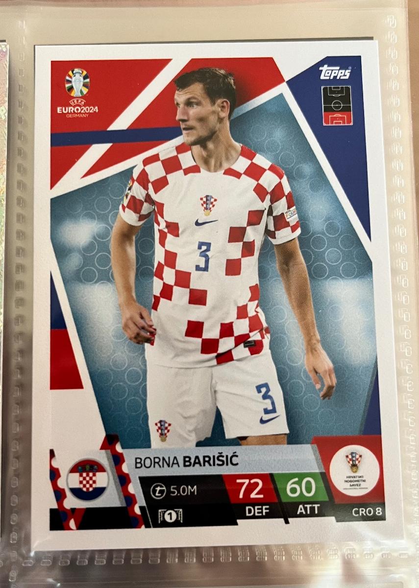 Borna Barisic Topps Euro 2024 - Športové zbierky