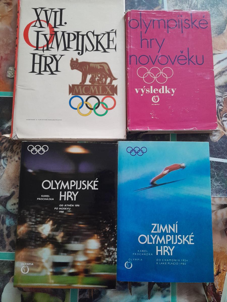 4x Olympijské hry - 1960 až 1984 - Knihy
