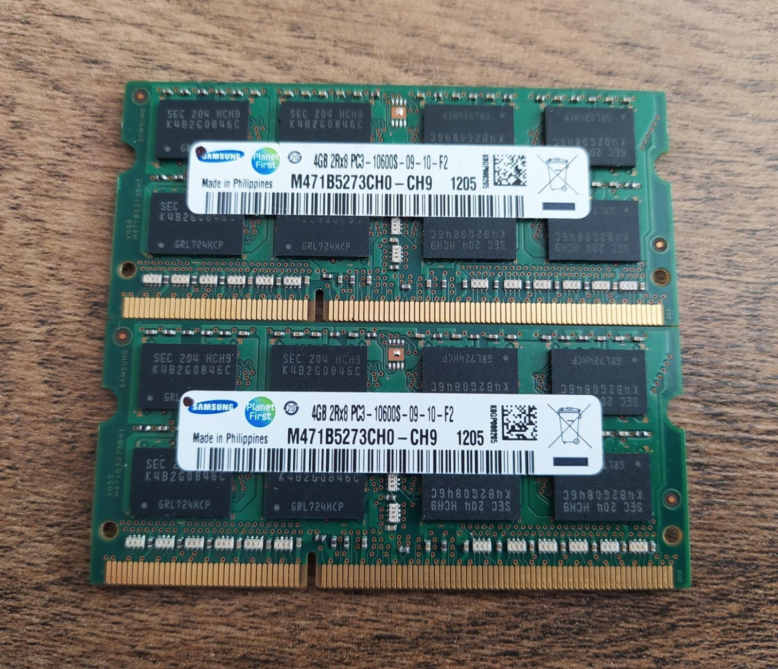 SODIMM DDR3 8GB / 2x 4GB / 1333MHz Samsung - Notebooky, príslušenstvo