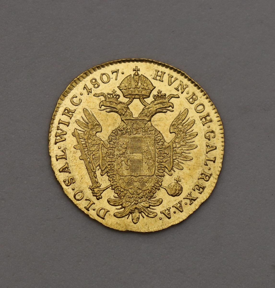 Zlatý Dukát 1807 A - František I.(II.) - Nádherný a Vzácny! - Numizmatika