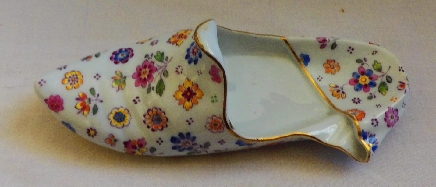 Miešeň, Meissen - maľovaná porcelánová topánka - Starožitnosti a umenie