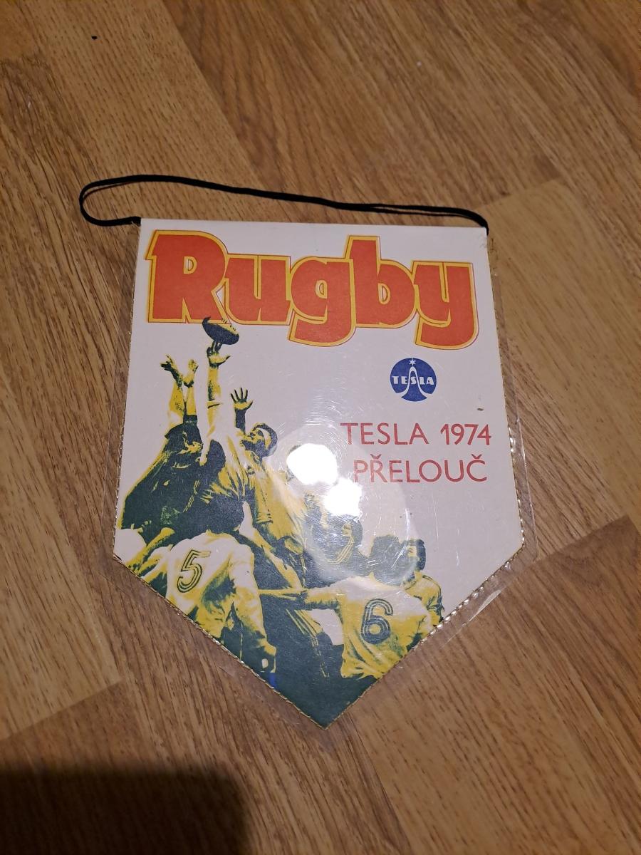 Vlajočka: Tesla Přelouč (ČSFR), rugby - Zberateľstvo