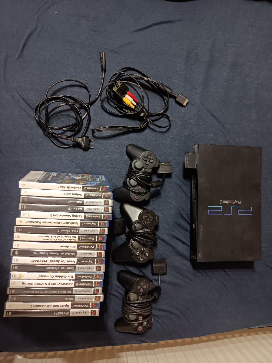 Velký set PS2 - Počítače a hry