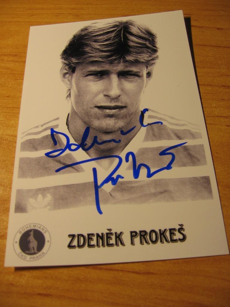 Zdeněk Prokeš - Bohemians Praha - orig. autogram - Ostatné zberateľské predmety