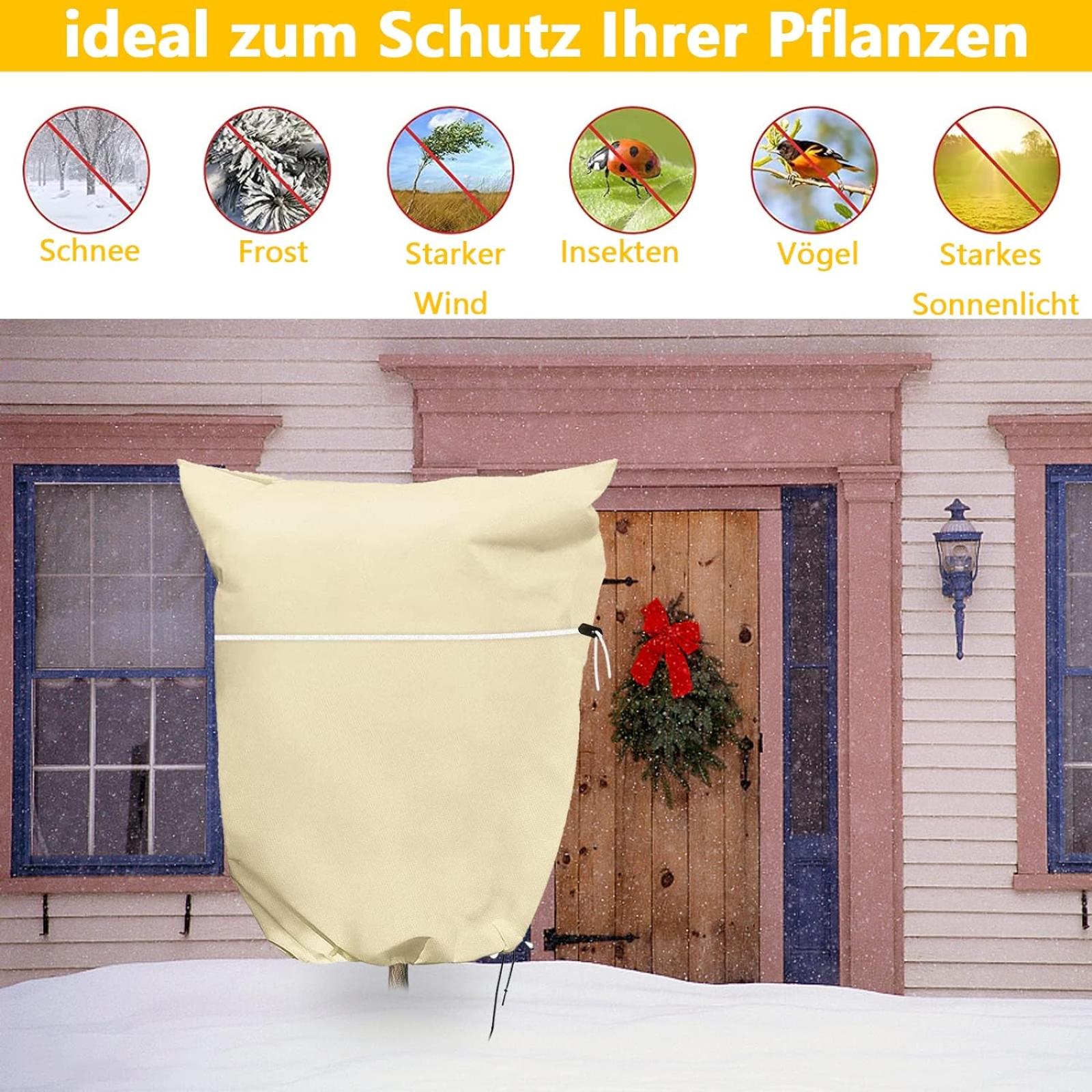 Zimné ochranné vrece pre rastliny/zips/sťahovacie pásy/180X120 cm/ 001| - Dom a záhrada