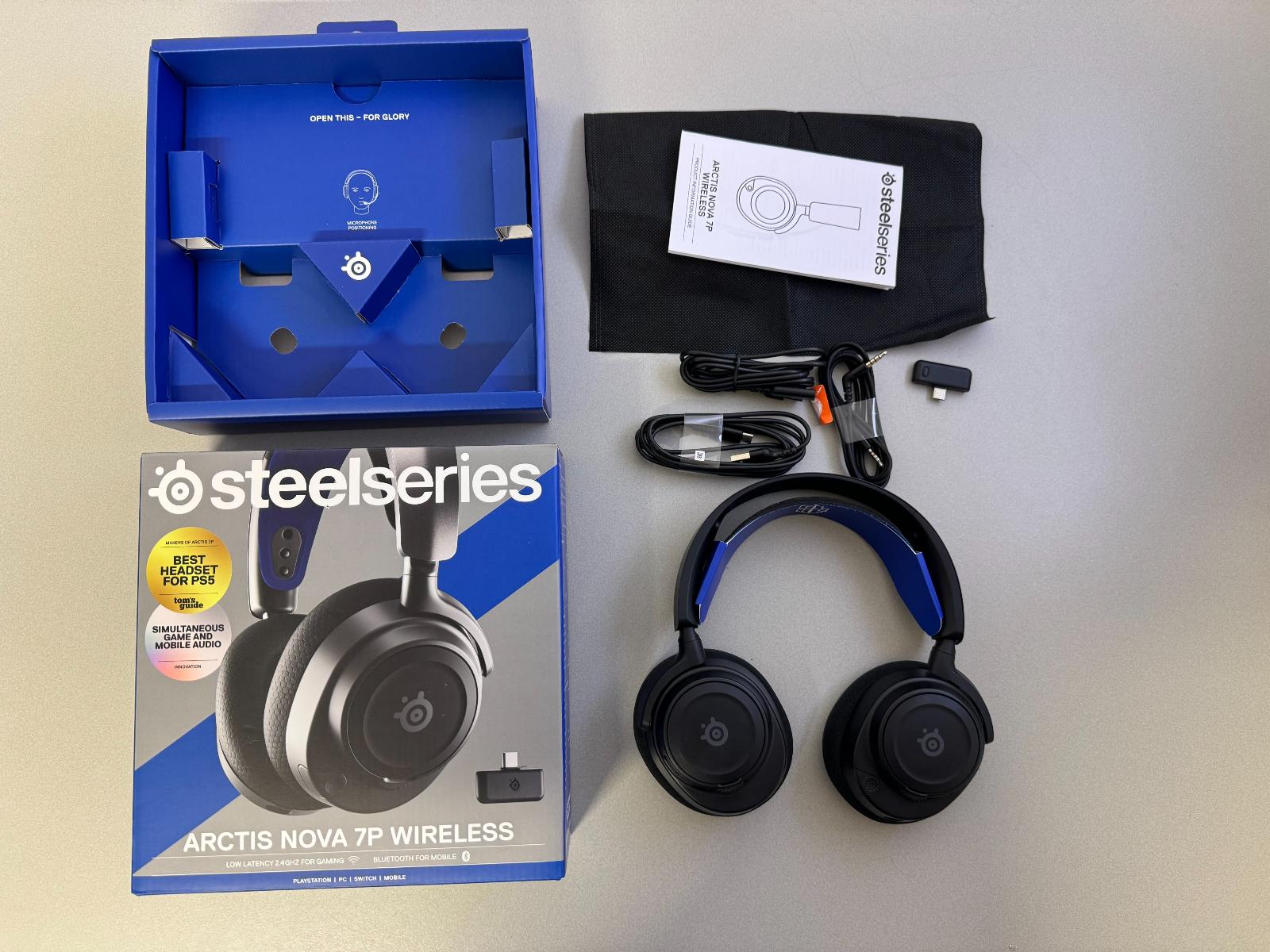 Bezdrátová herní sluchátka SteelSeries Arctis Nova 7P, černá - Počítače a hry