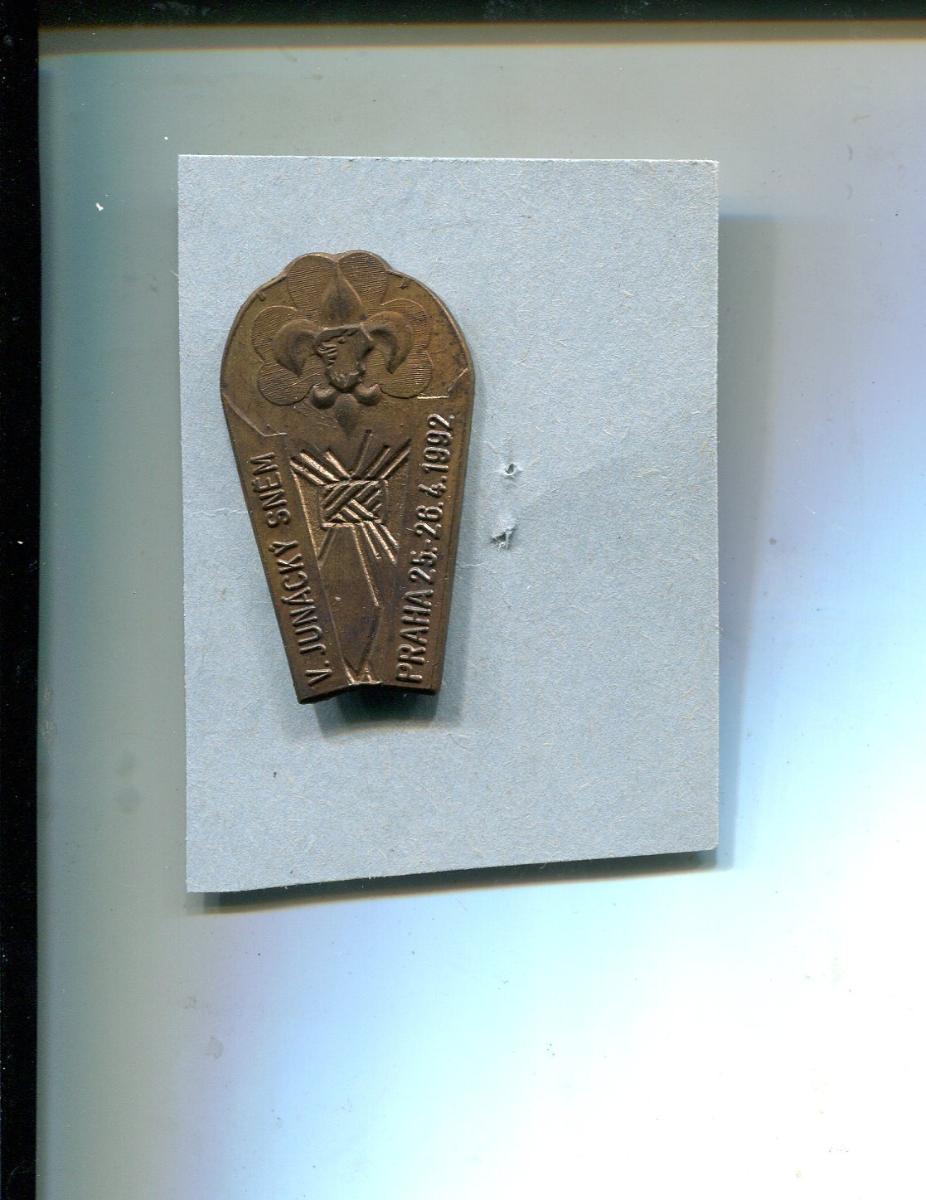 odznak skautský V. snem Junáka 1992, Praha - Zberateľstvo