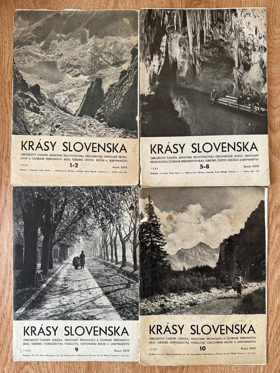 KRÁSY SLOVENSKA 1950 - Knihy a časopisy