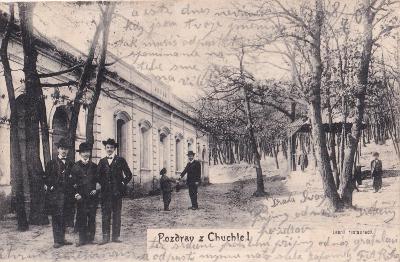 Listy Praha Pozdrav z Chuchle Lesná reštaurácia, r.1906