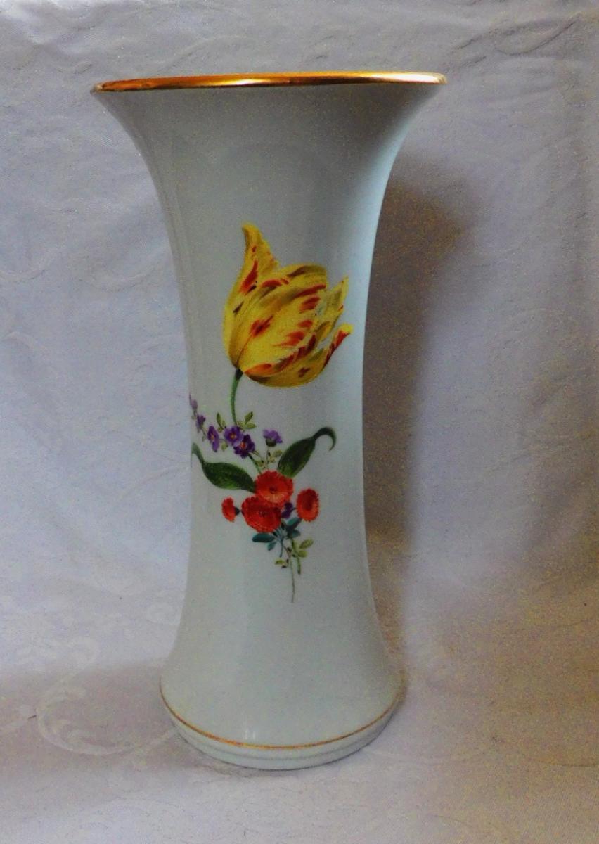 Míšeň, Meissen -  malovaná porcelánová váza - Starožitnosti a umenie