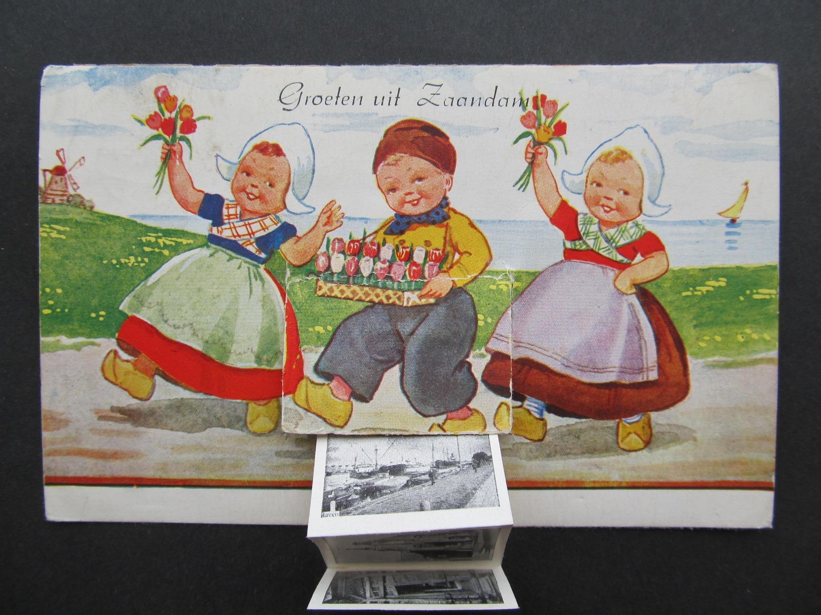 p9830 ZAANDAM Holandsko leporelo rozkladacie - Pohľadnice