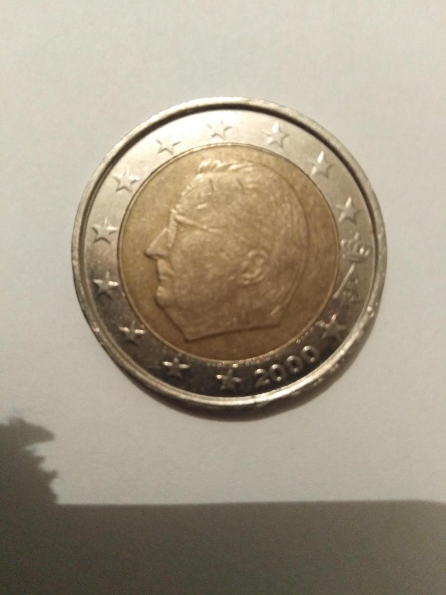 2 EUR Belgicko rok 2000, unikát, veľmi vzácna minca zberateľská - Zberateľstvo