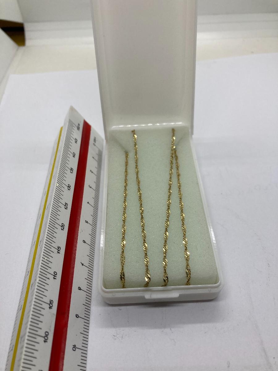 Zlatá retiazka Au585/14 kar, dĺžka 58 cm, váha 3,47 g - Šperky