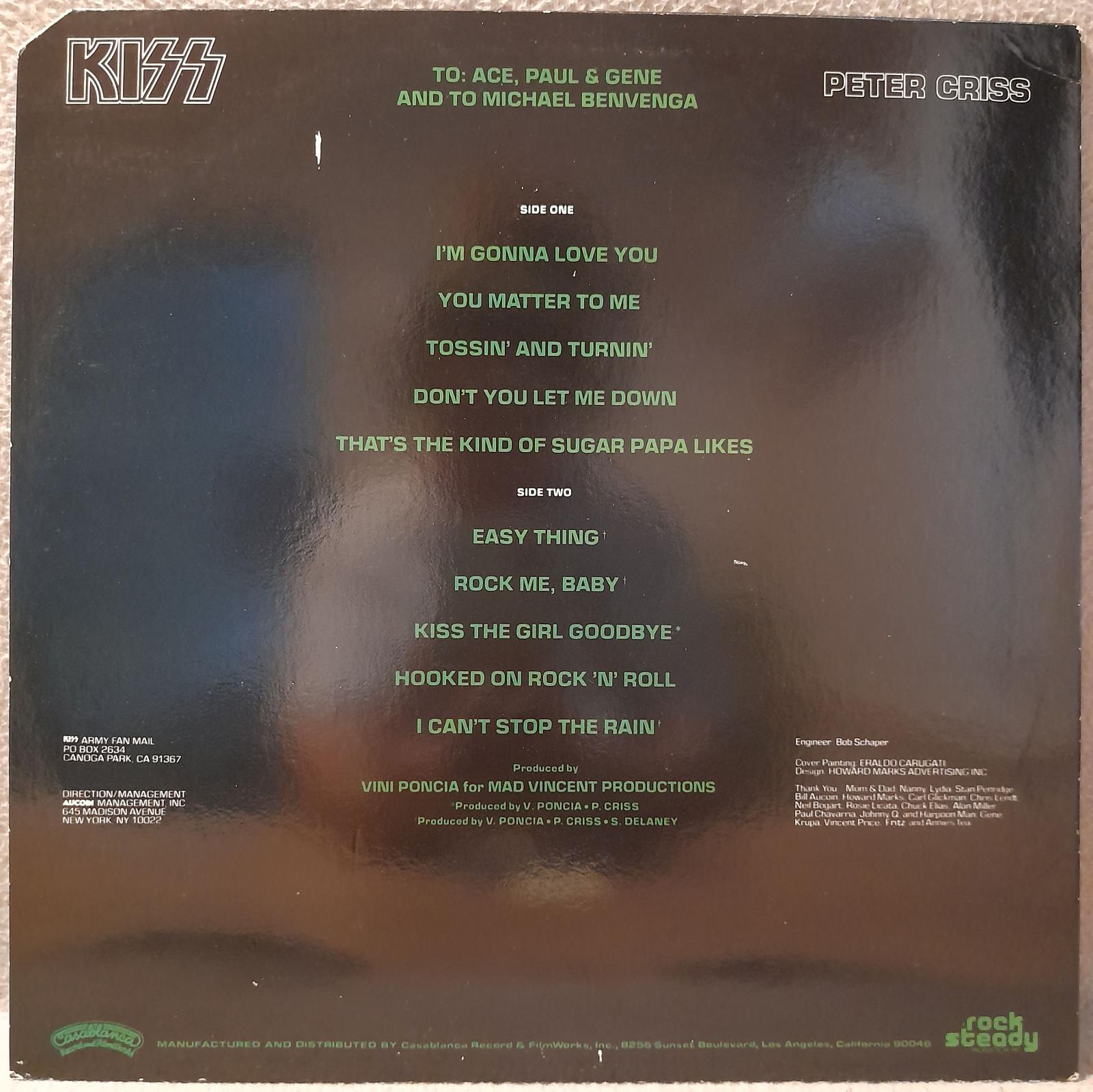 LP Kiss, Peter Criss - Peter Criss, 1978 EX - LP / Vinylové dosky