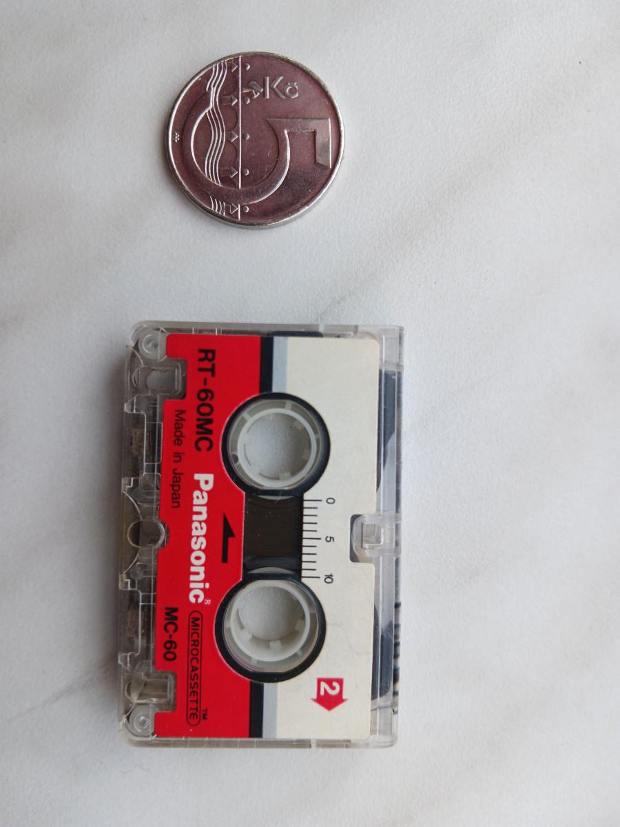 Micro kazeta do záznamníka Panasonic, nepoškodená - Starožitnosti