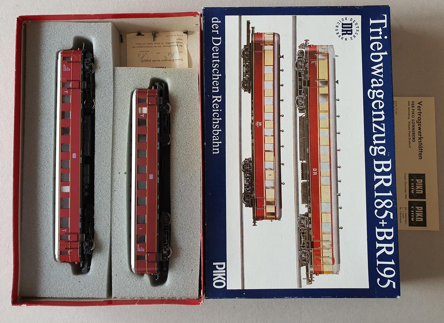 DB motorová súprava BR185 a BR195 motor a vlek výrobcu PIKO vláčiky H0 - Modelové železnice