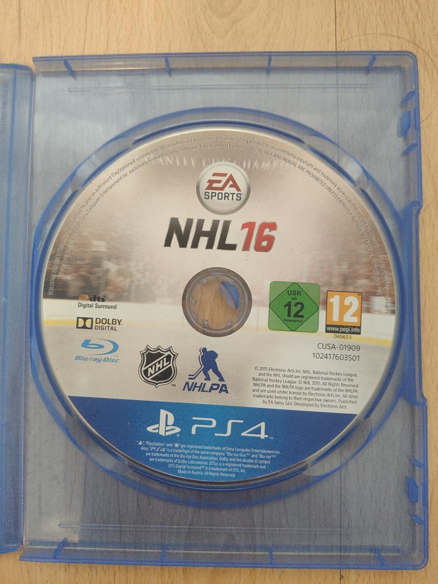 NHL 16/PS4 hra (bez krabičky) - Počítače a hry