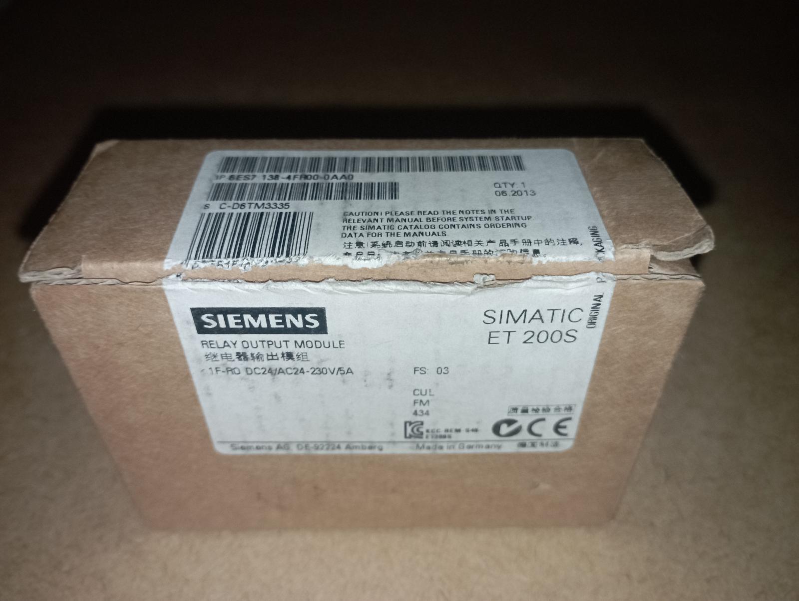 SIMATIC ET200S_1F-RO 24 V DC/AC _6ES7138-4FR00-0AA0 - Elektro