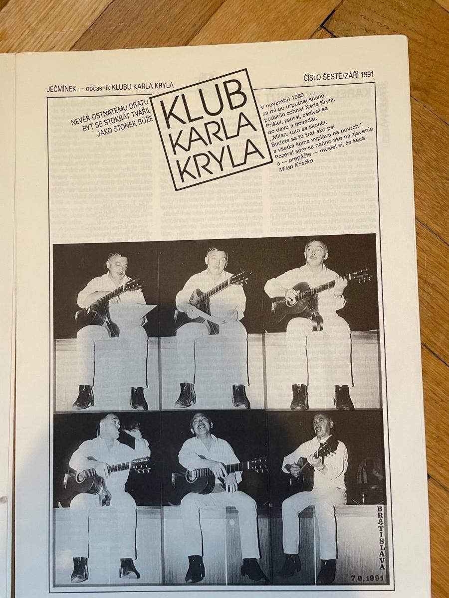 Karel Kryl - šiesty občasník KLUB KK - 1991 - undefined