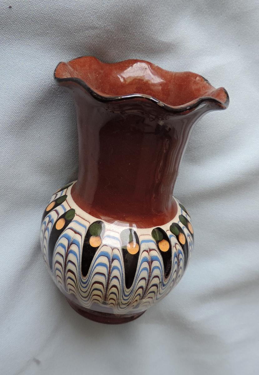 malá vázička štýlu bulharskej keramiky - Zariadenia pre dom a záhradu