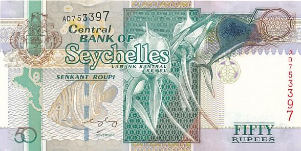 Seychely 50 rupií UNC - Zberateľstvo