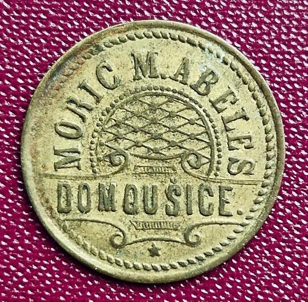 Chmeľová chmeľničná známka mince MM ABELES Domoušice (vzácna) - Zberateľstvo