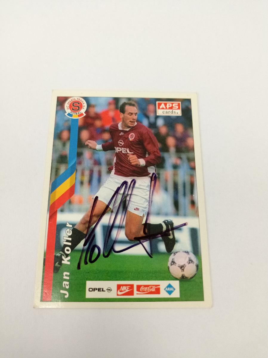 Jan Koller - AC Sparta Praha - APS cards 95 s podpisom - Športové zbierky