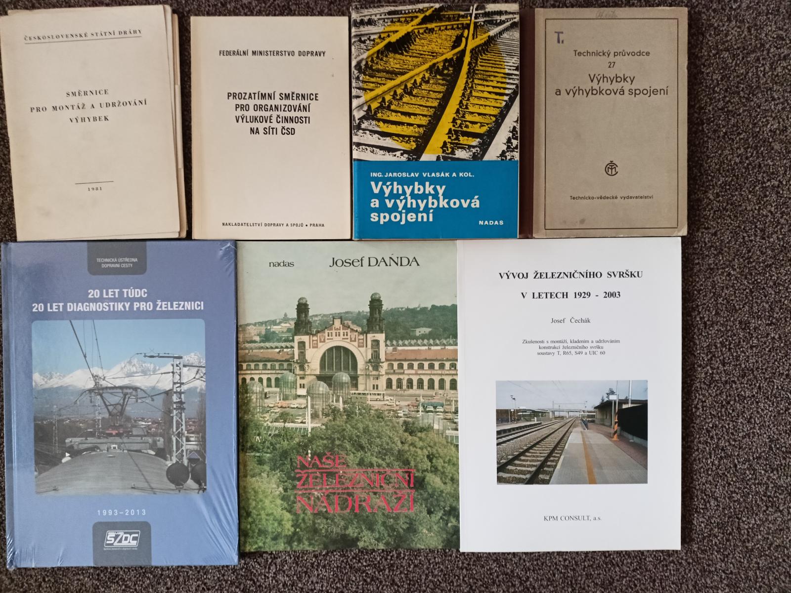 Odborné publikácie - železničný zvršok - ČSD, SŽDC - Knihy