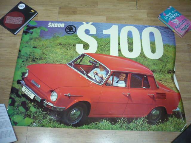 Starý plagát: ŠKODA 100 - Auto-moto