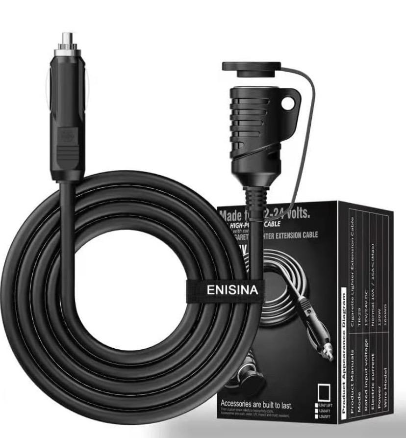 Predlžovací kábel pre zapaľovač cigariet 1,5 m / DC 12V/24V - Elektro