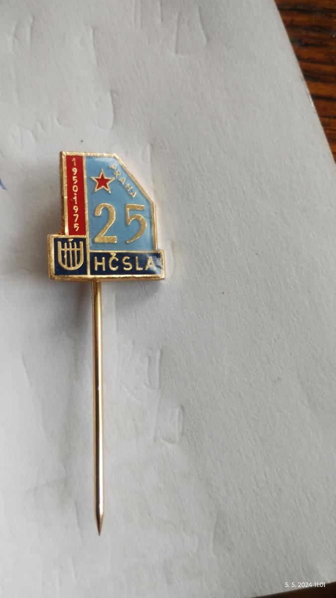 Odznak 25 HČSLA Praha - Odznaky, nášivky a medaily