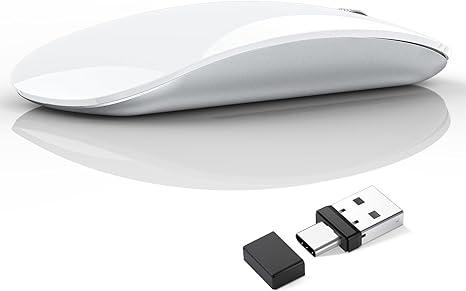 Bezdrôtová myš biela - Vstupné zariadenie k PC