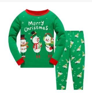 L03 Detské vianočné dvojdielne pyžamo veľ. 116 - 100% bavlna - Oblečenie pre deti