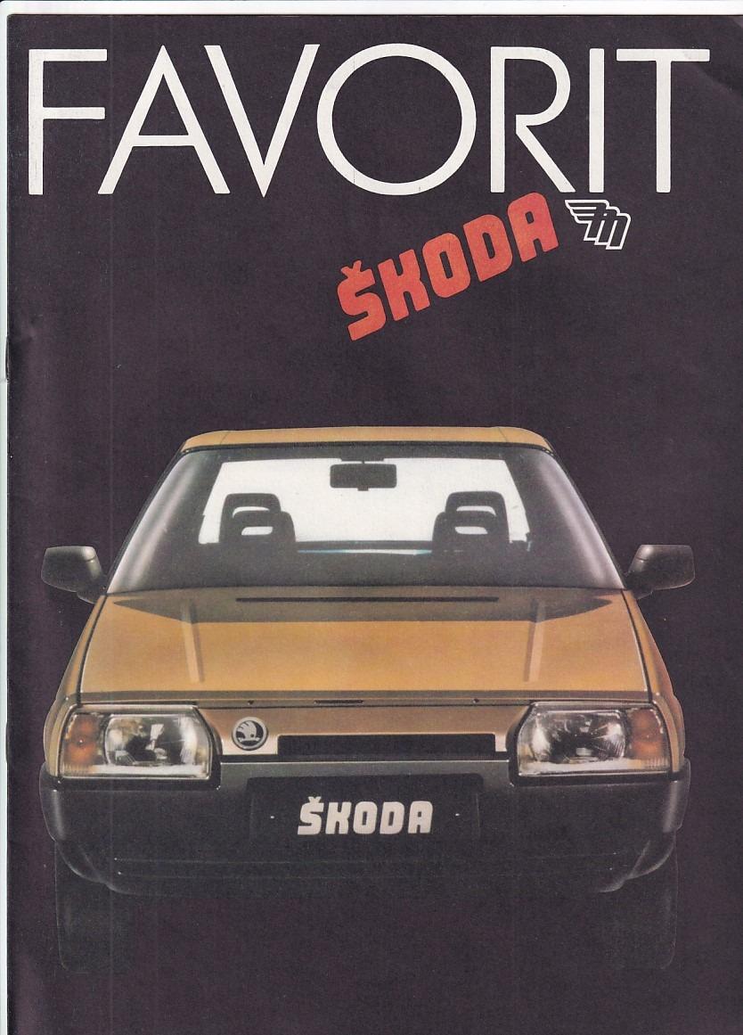 ŠKODA FAVORIT 136 L - MOTOTECHNA - 1990 - 16 STRÁN - PEKNÝ STAV - Motoristická literatúra