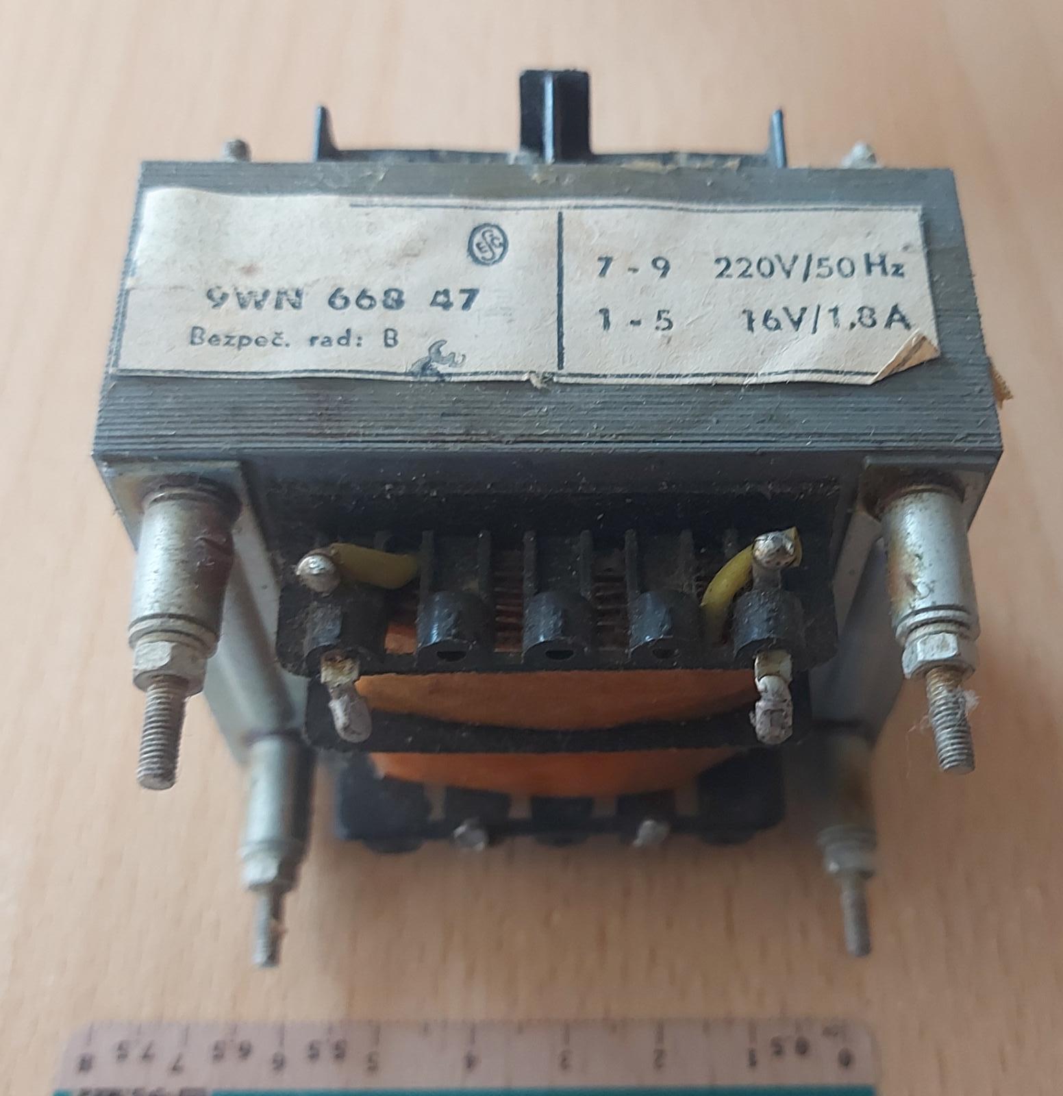 Transformátor 220V -16V/1.8A - Elektronika