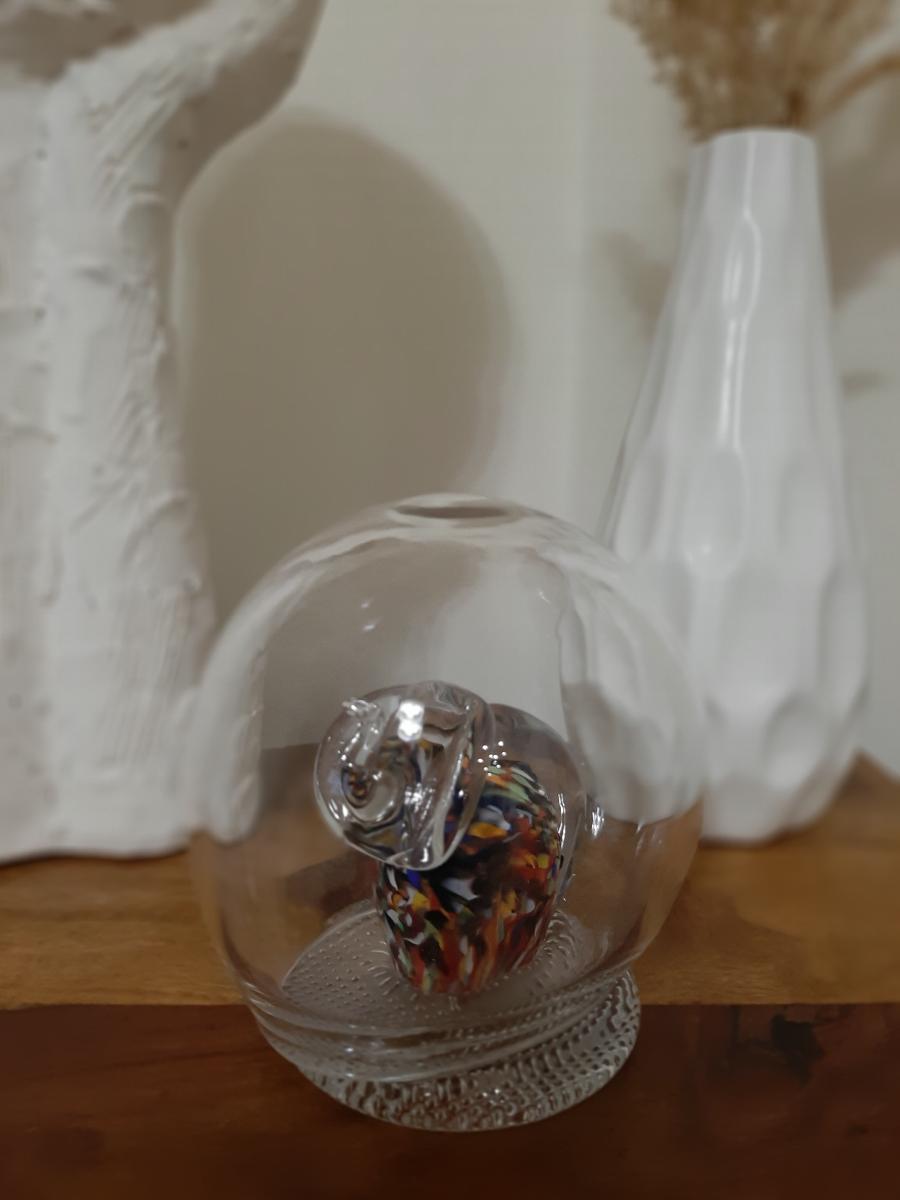 Ťažítko z fúkaného skla - skláreň PRINC - Starožitnosti