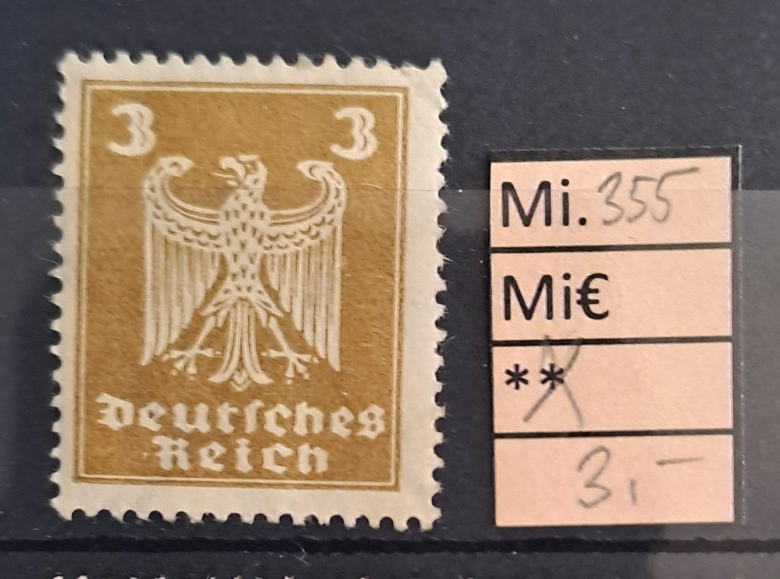 Deutsches Reich, DR Mi 355* - Známky Európa