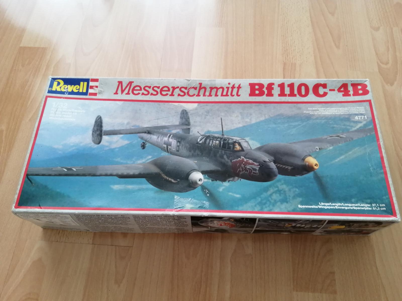 Messerschmitt Bf110 C-4B 1:32 Revell (1987) - Vojenské modely lietadiel