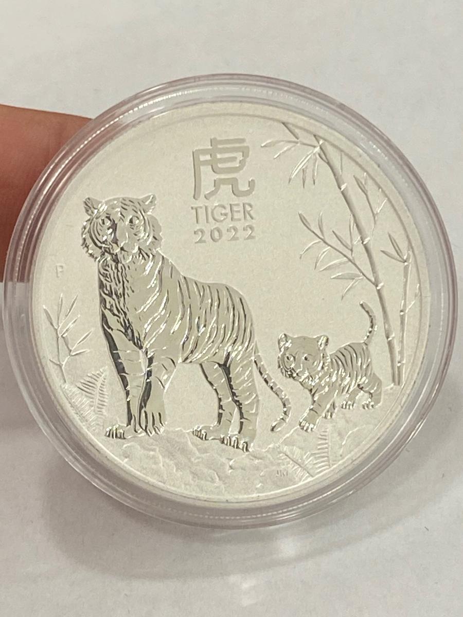Strieborná minca 1 Oz, Austrália, rok tygra 2022 - Numizmatika