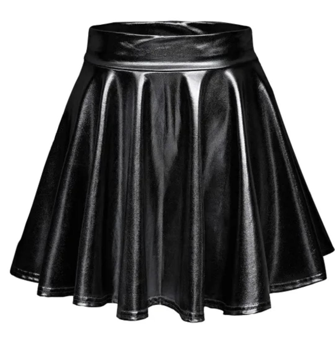 /K64/ dámska čierna kožená sukňa veľ. S - Dámske oblečenie