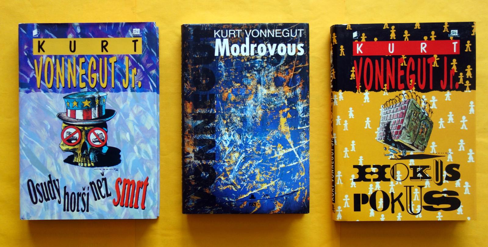 3x Kurt Vonnegut - Osudy horšie ako smrť, Modrovous a Hokus pokus - Knihy